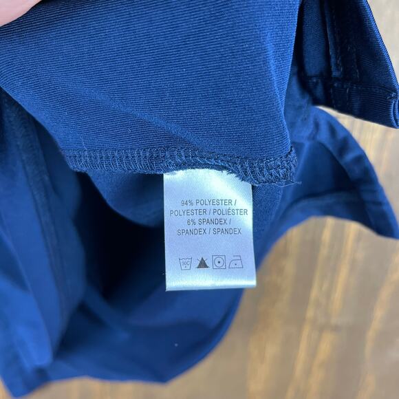 Fairway & Greene Mens Shirt Blue Golf Polo Striped Comfort Quick Dry Stretch M - Picture 7 of 12